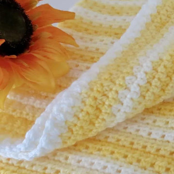 Lemonade Dreams Baby Blanket Crochet Pattern – Lion Brand Ice Cream DK