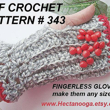 343, VALENTINE FINGERLESS GLOVES