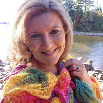 Fall Leaves Garden Shawl