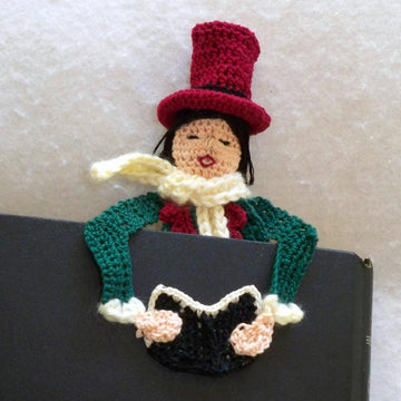 Male Victorian Caroler Bookmark or Ornament