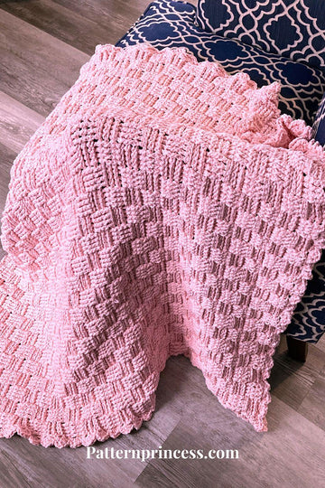 Blush Glam Chunky Blanket