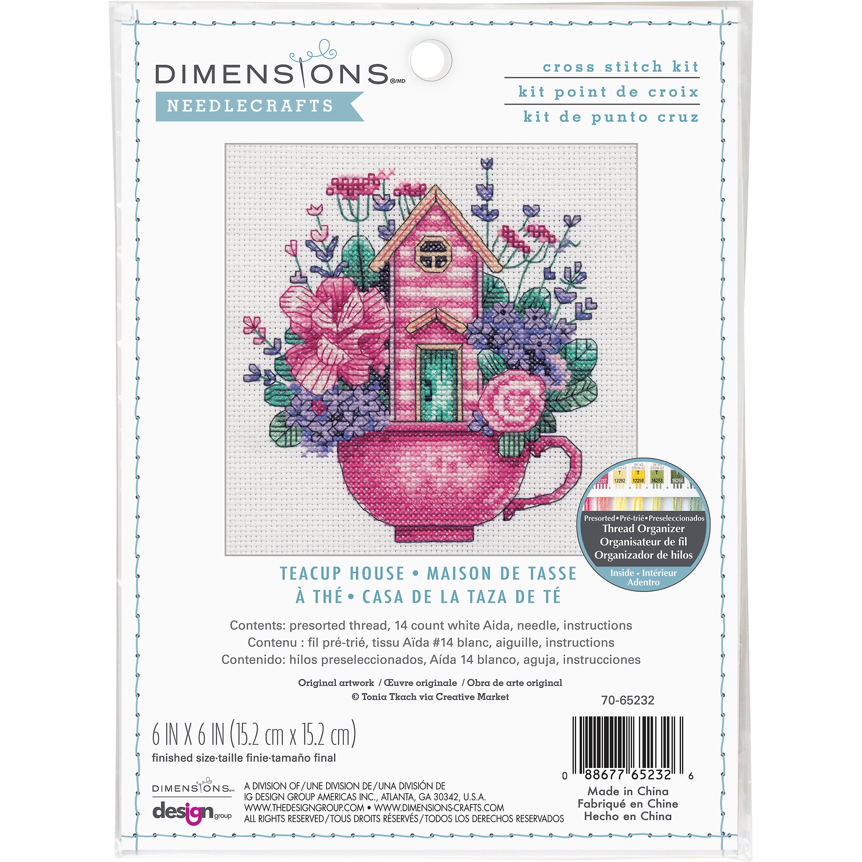 Dimensions Cross Stitch Kit: Teacup House
