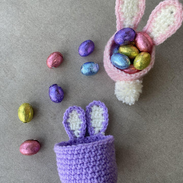 Crochet Easter Bunny Egg Cup