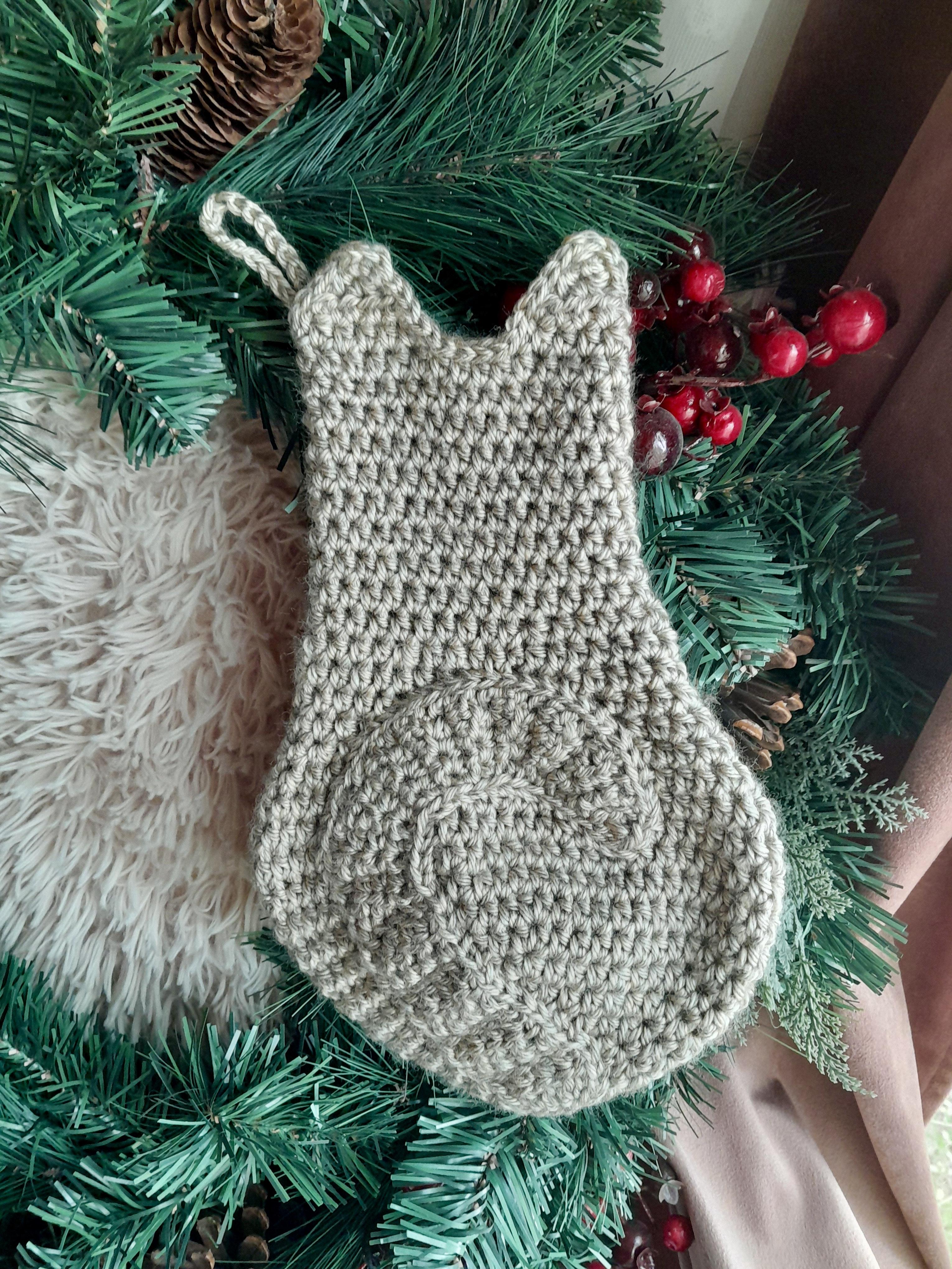 Cat Silhouette Christmas Stocking
