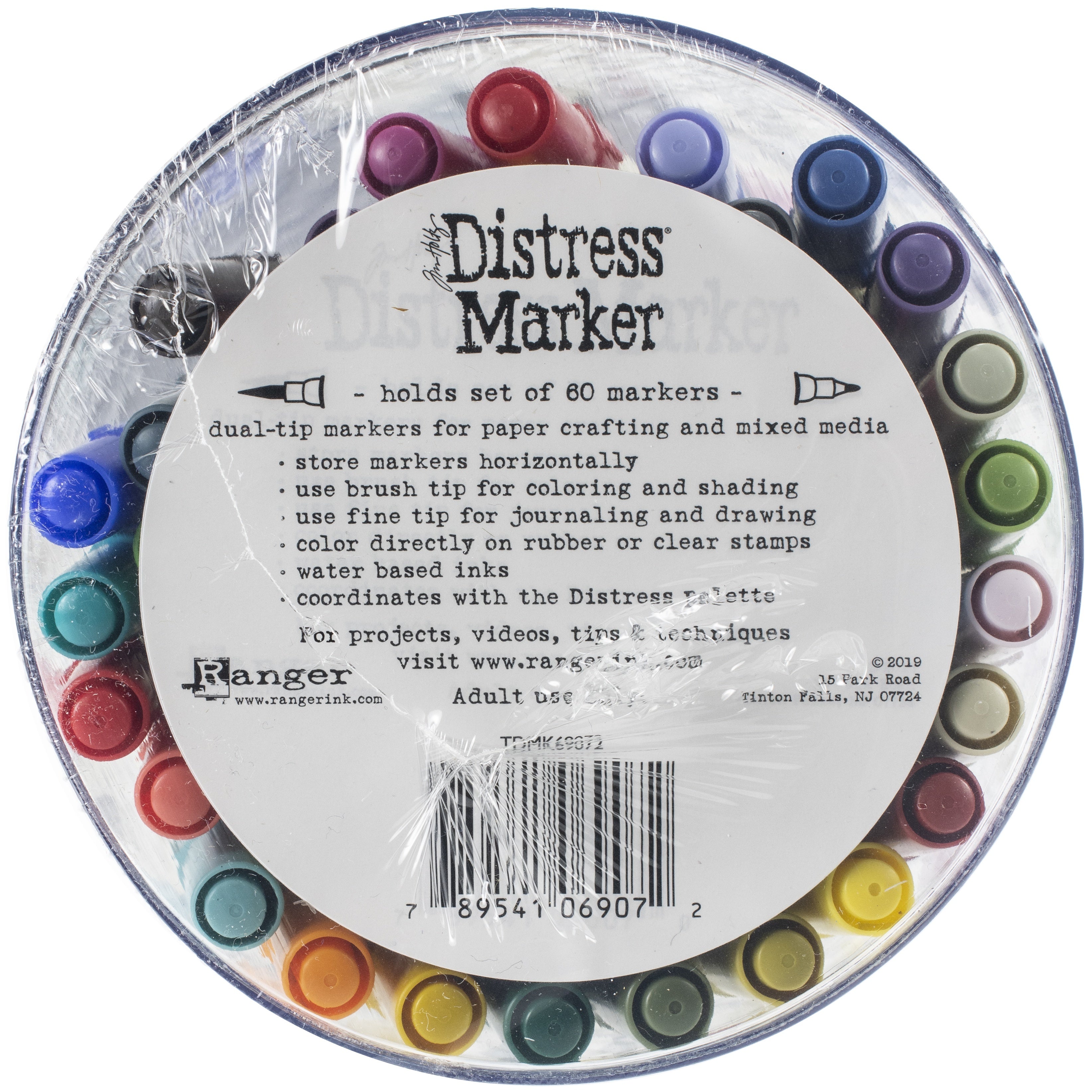 Ranger Tim Holtz Distress Markers Tube Set 60/Pkg - 600943