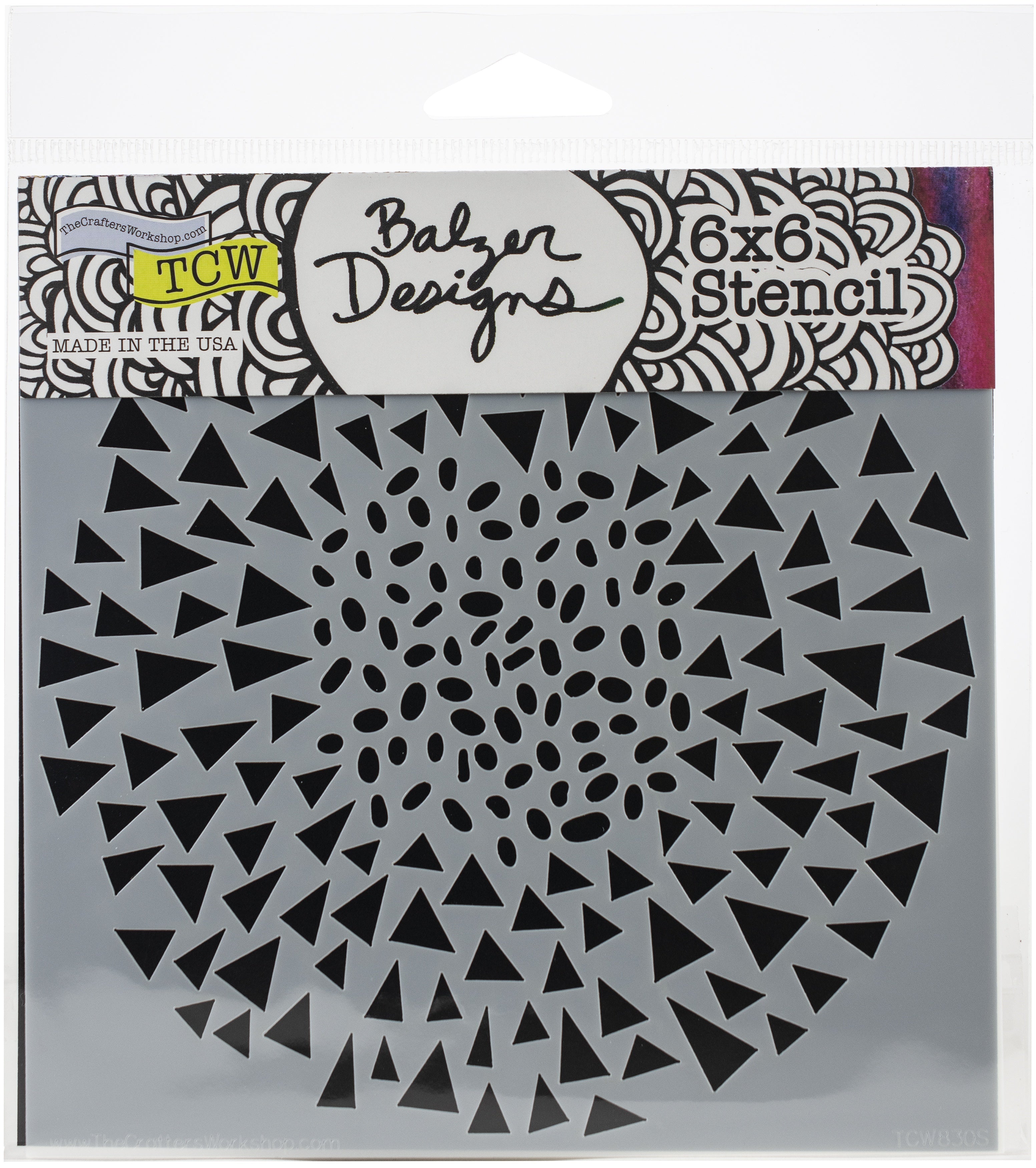 The Crafter's Workshop Crafter's Workshop Template 6"X6" - Dash Triangle