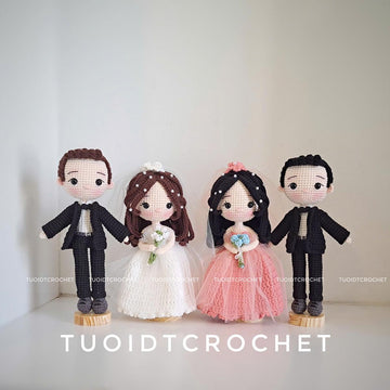 Amigurumi wedding doll
