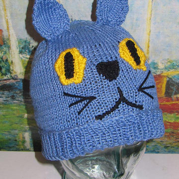 Blue Cat Beanie Animal Hat