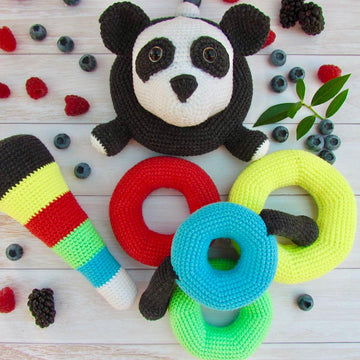 Panda Color Stacking rings toy