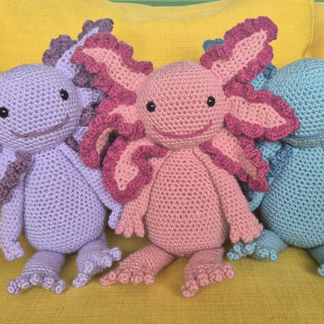 Axolotl Salamander Crochet Amigurumi Plush Doll
