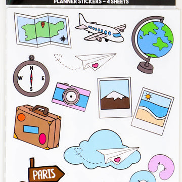 Oh, Hello Co. Oh Hello Planner Stickers 4 Sheets - Travel Variety
