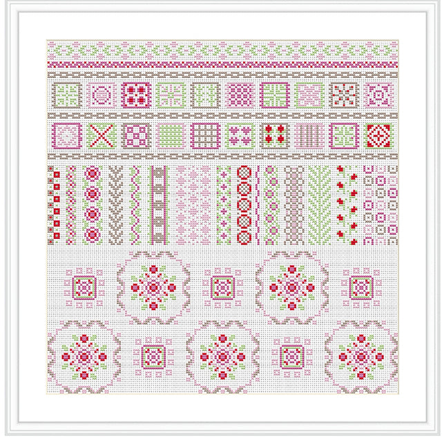 Riverdrift House Cotton Print Square Cross Stitch Kit - 31.3cm x 31.3cm