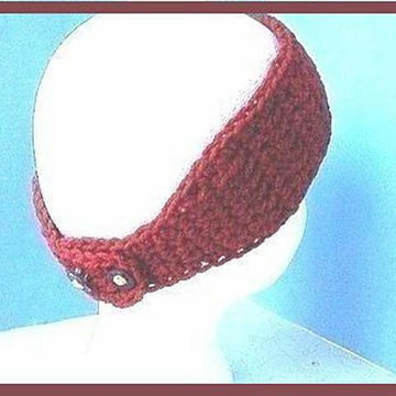 131, RED HEADBAND WITH FLOWER