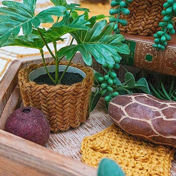 Knit Herringbone Cozy
