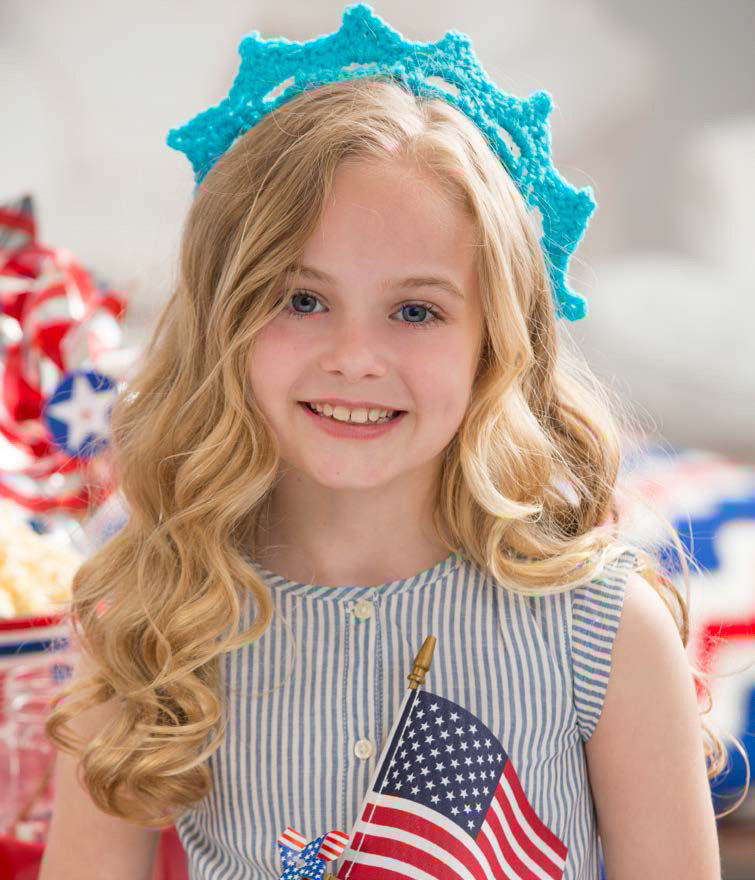 Statue of Liberty Crown in Red Heart Super Saver Economy Solids - LW4762 - Downloadable PDF