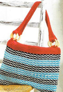 Tweed Stripes Beach Bag