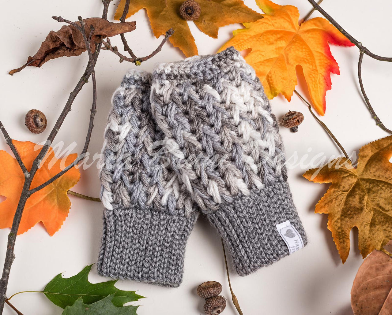 Angel Feathers Fingerless Gloves