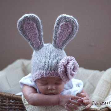 New Born Baby Bunny Hat
