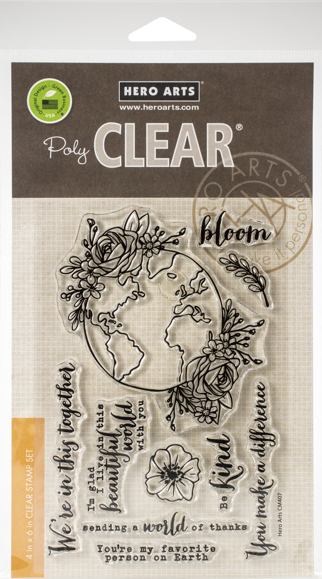 Hero Arts Clear Stamps 4"X6" - Beautiful World