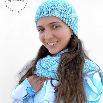 AQUA knit-look beanie