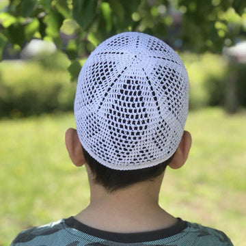 White skull cap kufi