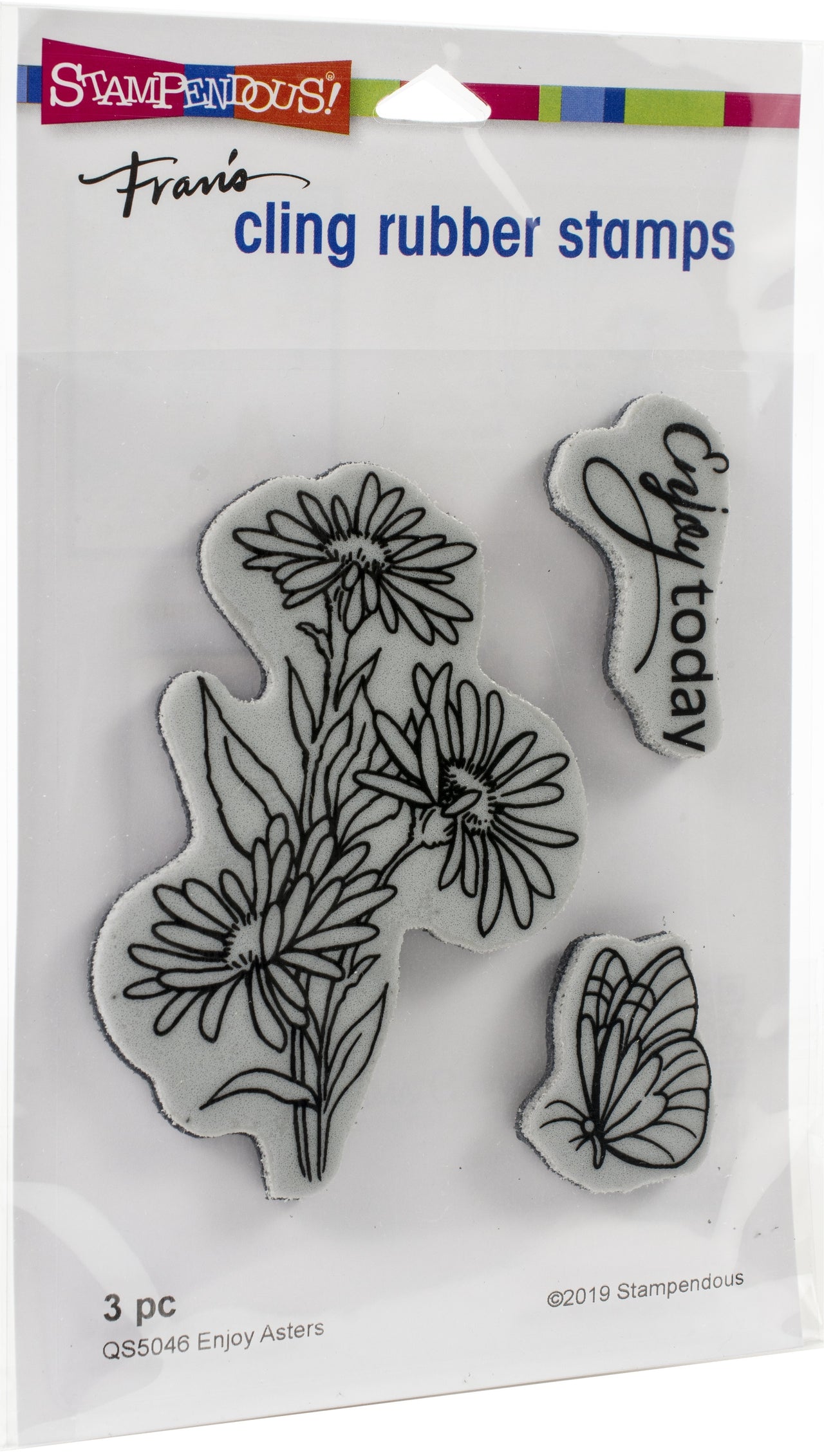 Stampendous Cling Stamp - Enjoy Asters