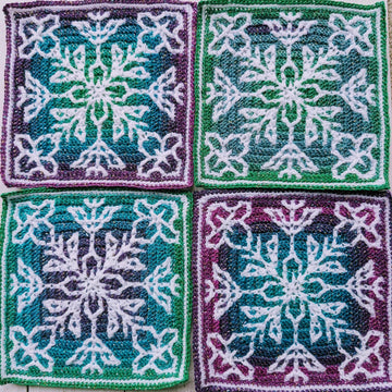 Twilight Garden Mosaic Square