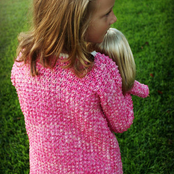 Girl's Textured Cardigan