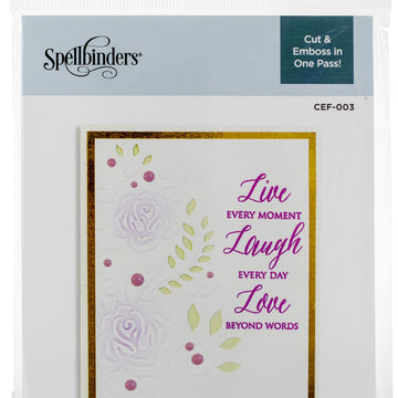 Spellbinders Cutting Embossing Folders - Rose Flourish