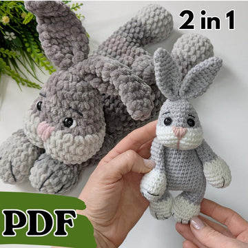 Crochet Bunny Baby Snuggler Pattern, Easy Crochet Plush Rabbit