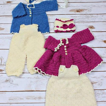 35-Winter Matinee Sets  Crochet Pattern #35
