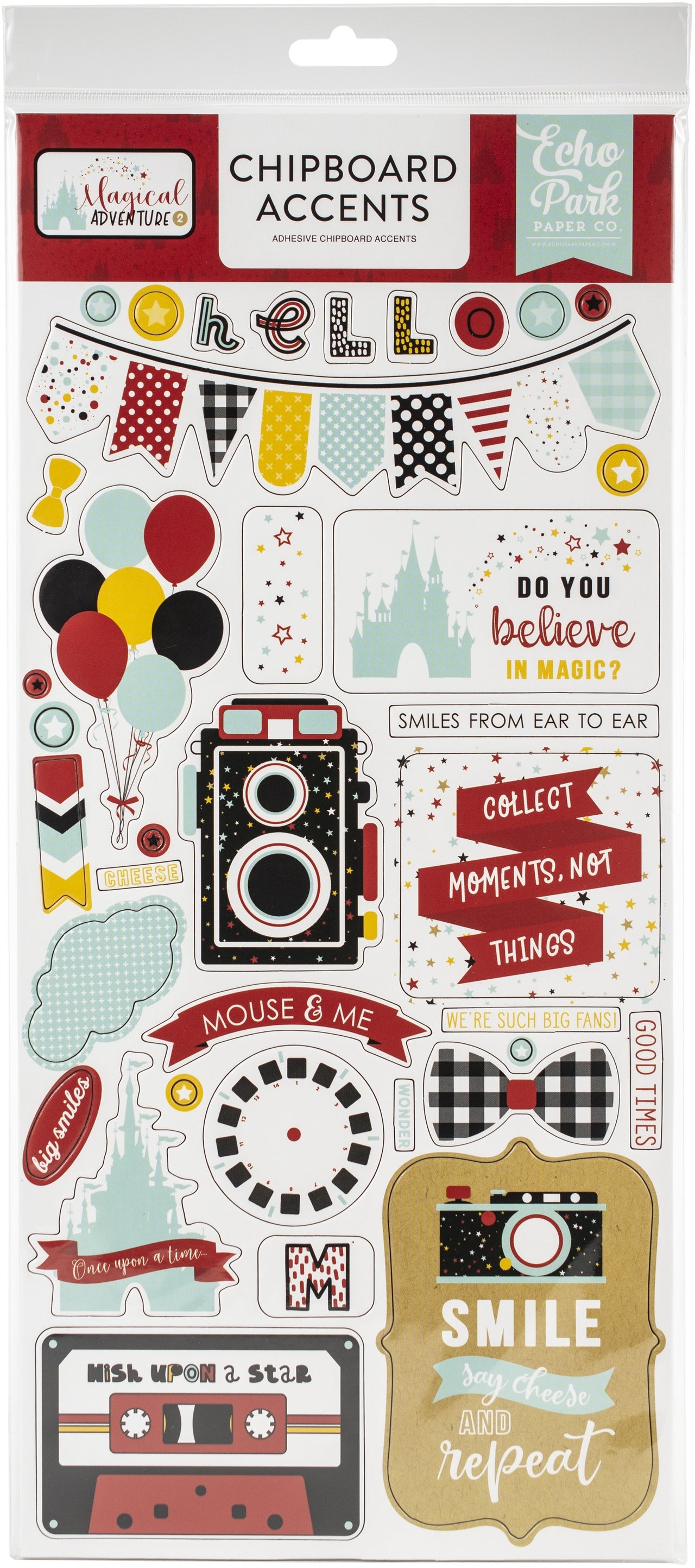 Echo Park Paper Magical Adventure 2 Chipboard 6"X13" - Accents