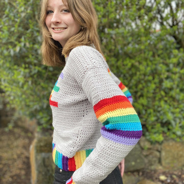 Rainbow Love Heart Jumper