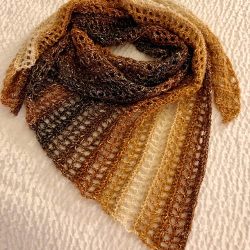Caramel Delight Crochet Shawlette