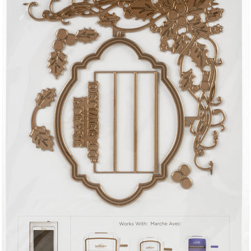 Spellbinders Glimmer Hot Foil Plate - Hollyday Stationery & Envelope Corner