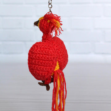 Phoenix Fawkes keychain / Harry wizard friend