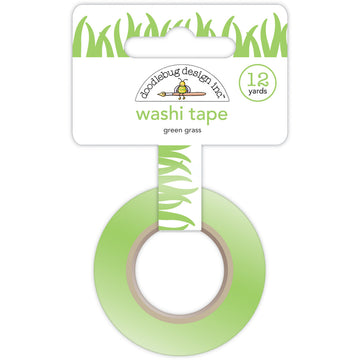 Doodlebug Washi Tape 8mmX12yd - Green Grass