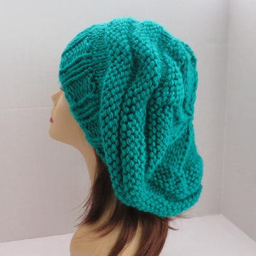 Chunky Mini-Beehive Slouch Hat Pattern
