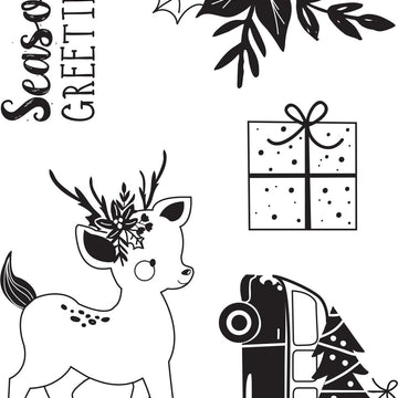 Kaisercraft Clear Stamp 6"X4" - Peppermint Kisses