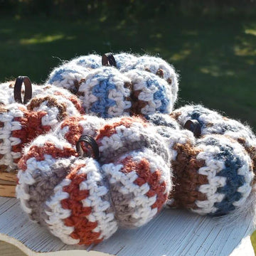 Moss Stitch Pumpkin