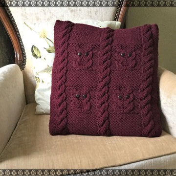Owls and Cables Cushion