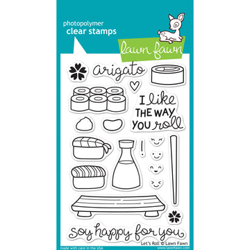 Lawn Fawn Clear Stamps 4"X6" - Let's Roll
