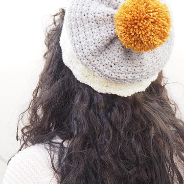 Snow Dipped Slouchie Hat