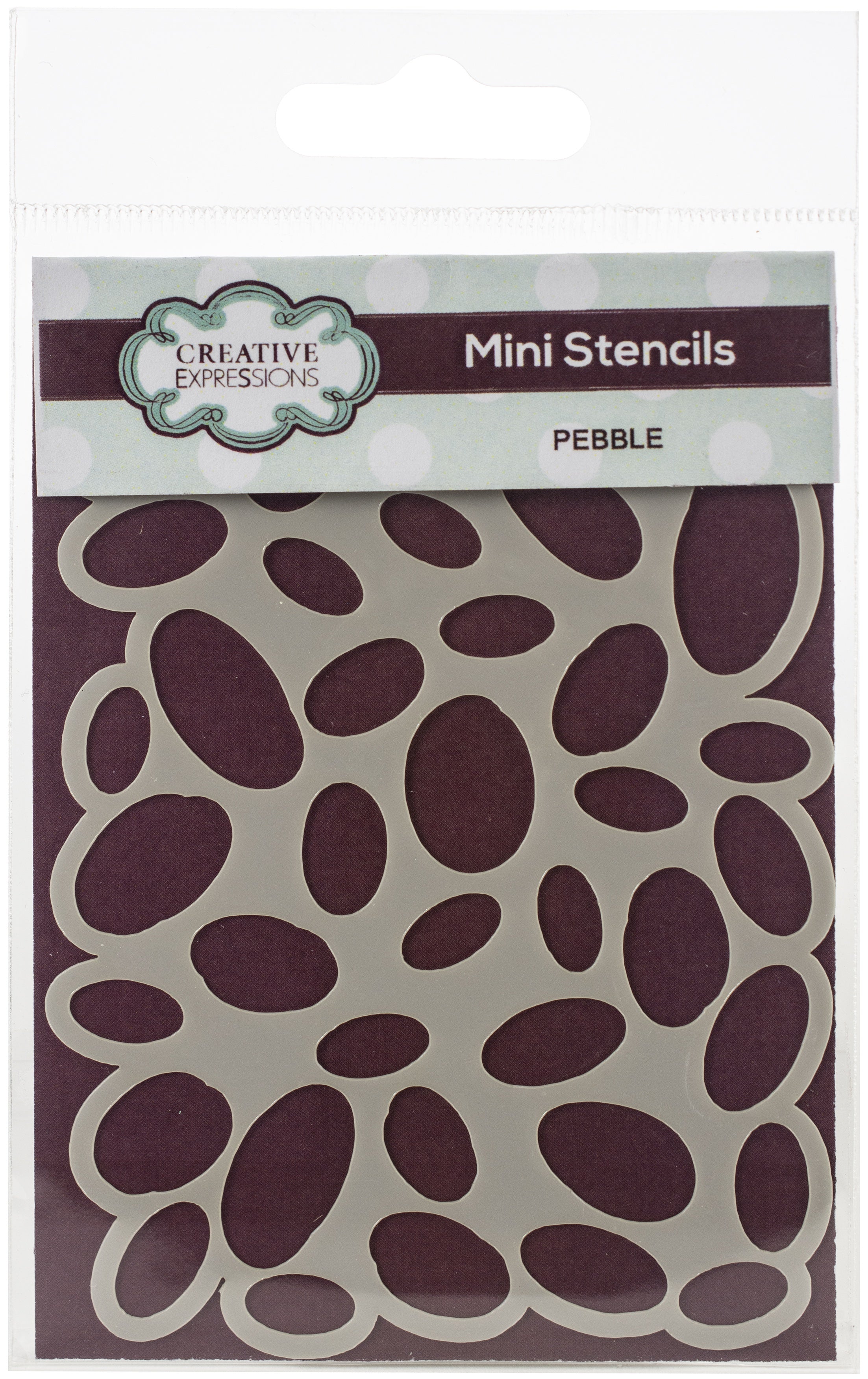 Creative Expressions Mini Stencil - Pebble Mosaic