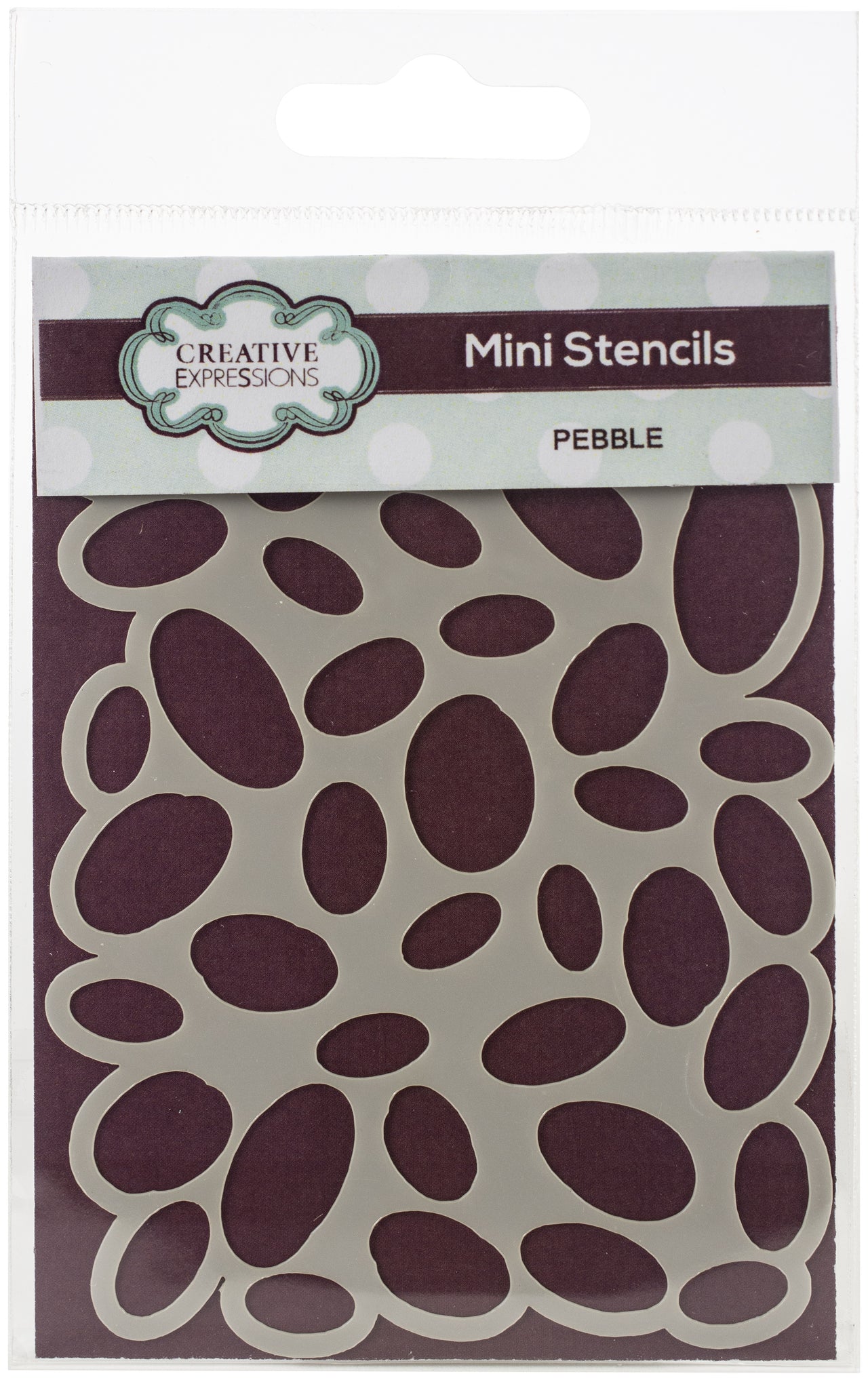 Creative Expressions Mini Stencil - Pebble Mosaic