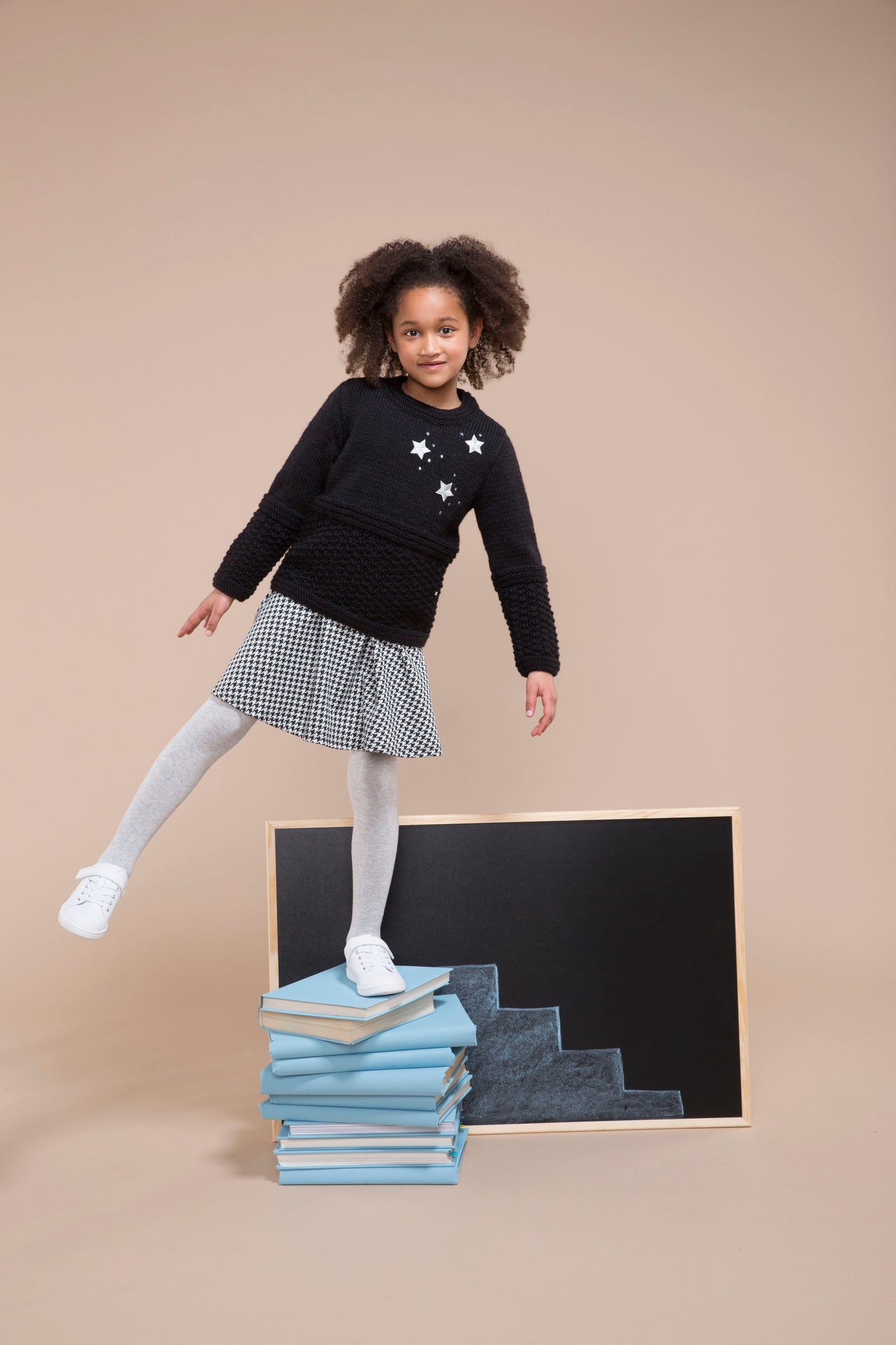 Girls Round Collar Sweater in Bergere de France Sport - 60398-12 - Downloadable PDF