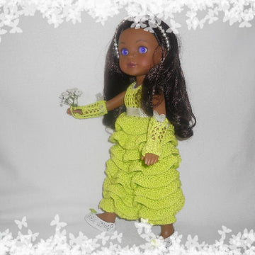 Ruffle Dress  for Heart for Hearts and Corolle Les Cheries