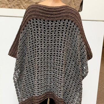 Crochet Poncho Pattern: Easy-Peasy Two Rectangle Poncho