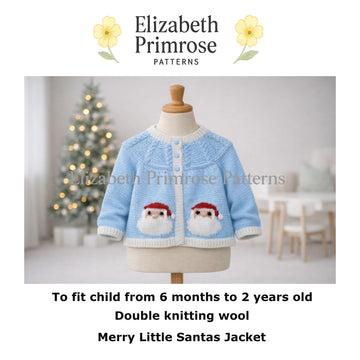 Merry Little Santas Jacket Knitting Pattern P14