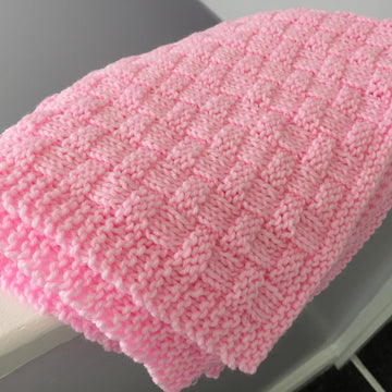 Quick and Easy Basket Weave Baby Blanket